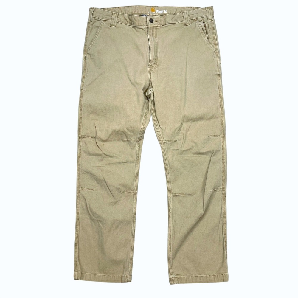 Carhartt Mens 40x30 Rugged Flex Straight Fit Work Pants‎ Tan Khaki 102821-253